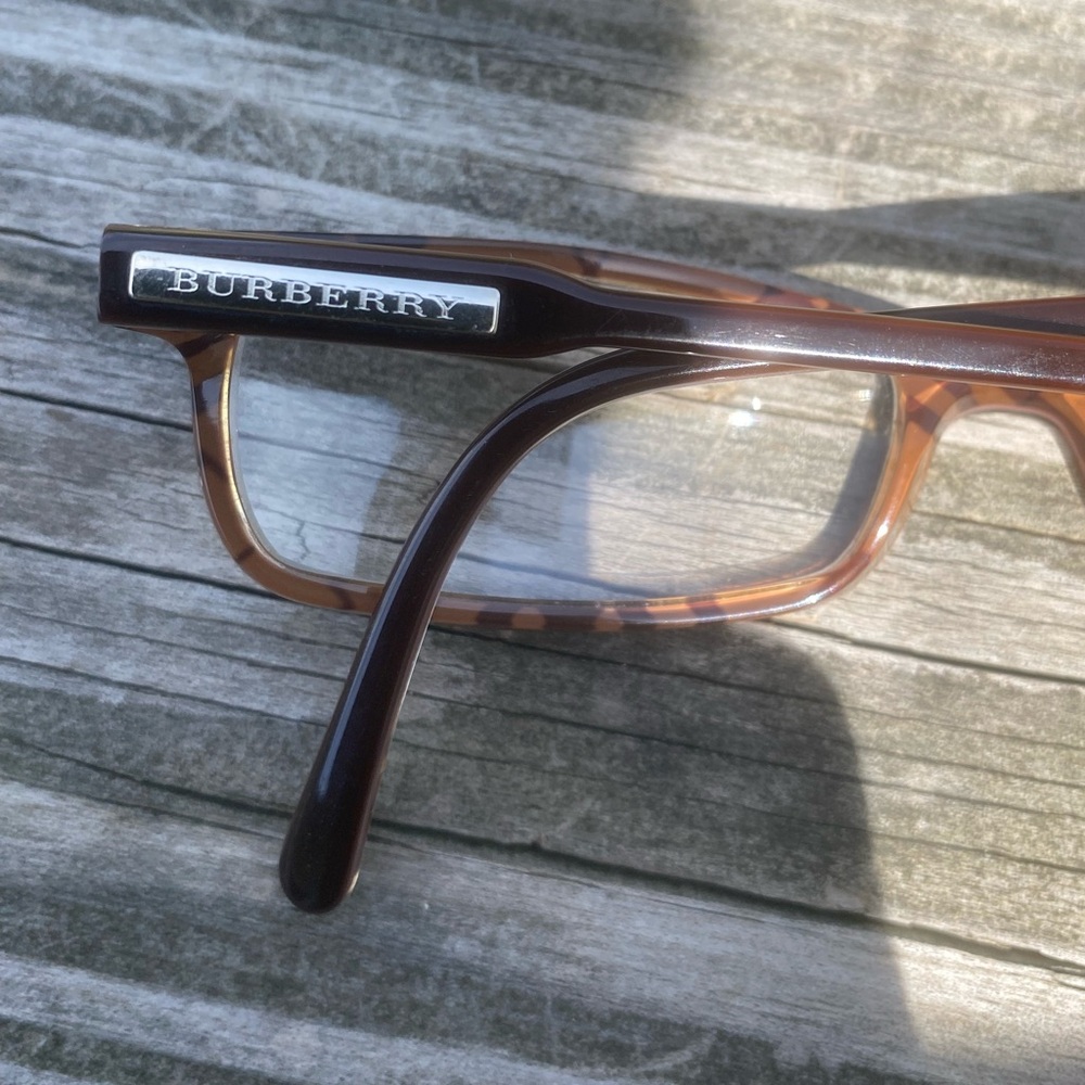 SOLD💲Burberry glasses frames Made in Italy 52[]16 140 B2004 3023 Brown Clear - Picture 16 of 16